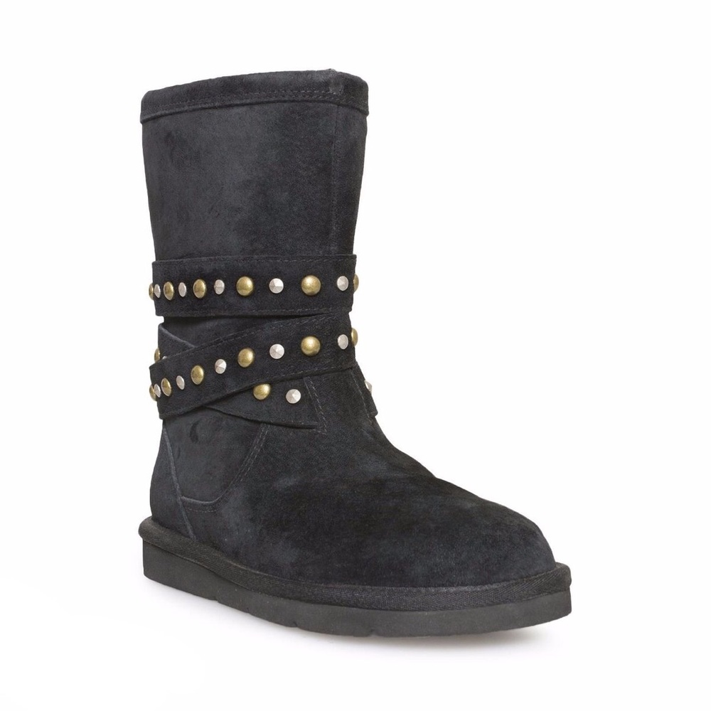 UGG Clovis Black Studded Boot